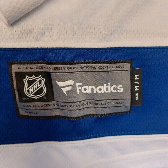 Fanatics NHL Tampa Bay Lightning Breakaway Jersey Mens Size Medium White Blue - Picture 5 of 8